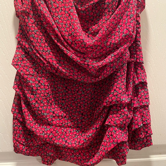 Express Red Patterned Tank Top - Picture 8 of 10